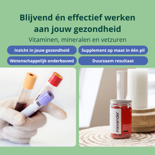 vitamine, mineralen en vetzuren check